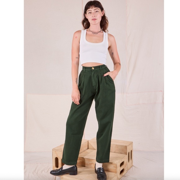 Big Bud Press Heritage Trousers, Swamp Green - Picture 1 of 4